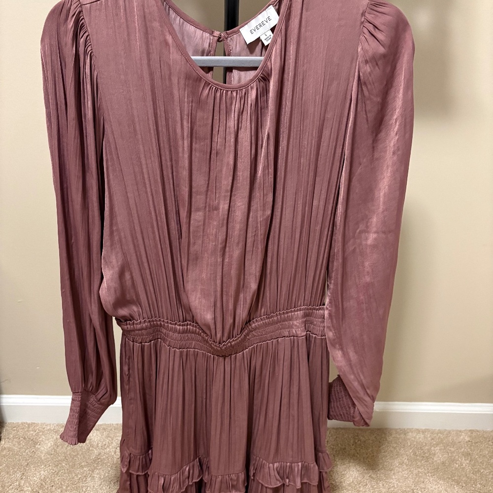 Evereve plum silky dress